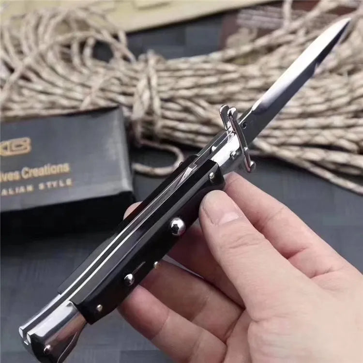 đ„Letzter-Tag-Aktion: 70 % RABATTđ„ â Rein handgefertigtes italienisches Stiletto-Taschenmesser der alten Schule