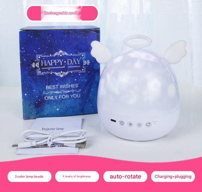Multifunctional starry sky projection lamp, romantic atmosphere + sleep artifact, one lamp with multiple uses, super practical