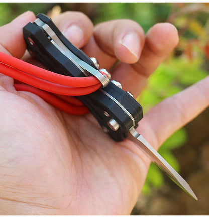 Zwei-in-Eins-Werkzeug! Schleudermesser, ein verborgener Schatz für Outdoor-Abenteuer