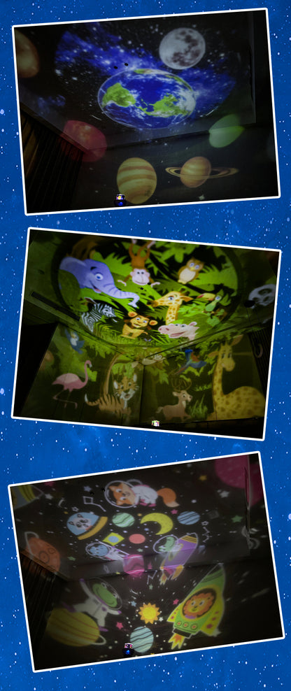 Multifunctional starry sky projection lamp, romantic atmosphere + sleep artifact, one lamp with multiple uses, super practical