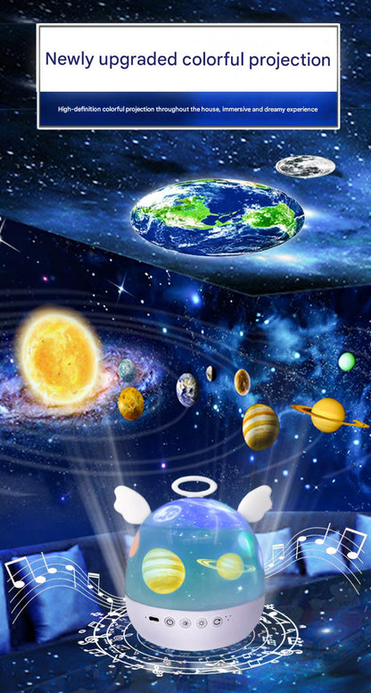 Multifunctional starry sky projection lamp, romantic atmosphere + sleep artifact, one lamp with multiple uses, super practical