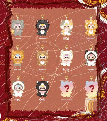 Baby three Wessen Katze bin ich? Plüsch, trendiges Spielzeug, Blindbox, Anhänger, Geschenk